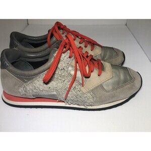Alexander Wang Womens Lace Up DetailSneakers Grey And Red 38